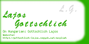 lajos gottschlich business card